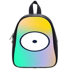 Illustrated Circle Round Polka Rainbow School Bags (small) 