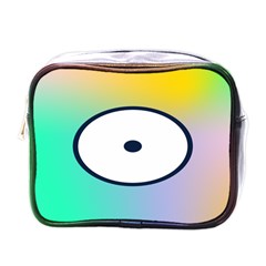 Illustrated Circle Round Polka Rainbow Mini Toiletries Bags
