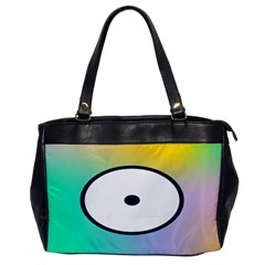 Illustrated Circle Round Polka Rainbow Office Handbags by Mariart