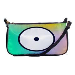 Illustrated Circle Round Polka Rainbow Shoulder Clutch Bags