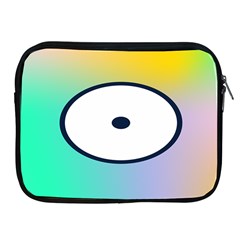 Illustrated Circle Round Polka Rainbow Apple Ipad 2/3/4 Zipper Cases