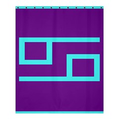 Illustrated Position Purple Blue Star Zodiac Shower Curtain 60  X 72  (medium)  by Mariart