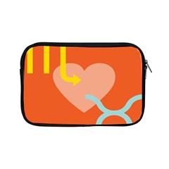 Illustrated Zodiac Love Heart Orange Yellow Blue Apple Ipad Mini Zipper Cases