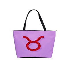 Illustrated Zodiac Purple Red Star Polka Circle Shoulder Handbags by Mariart