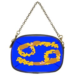 Illustrated 69 Blue Yellow Star Zodiac Chain Purses (one Side)  by Mariart