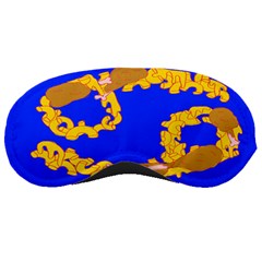 Illustrated 69 Blue Yellow Star Zodiac Sleeping Masks