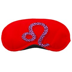 Illustrated Zodiac Red Purple Star Polka Dot Sleeping Masks by Mariart