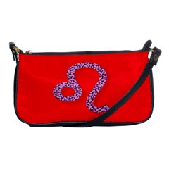 Illustrated Zodiac Red Purple Star Polka Dot Shoulder Clutch Bags