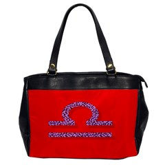 Illustrated Zodiac Red Purple Star Polka Office Handbags by Mariart