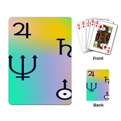 Illustrated Zodiac Star Playing Card