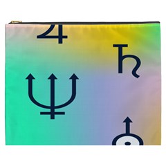 Illustrated Zodiac Star Cosmetic Bag (xxxl)  by Mariart