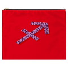 Illustrated Zodiac Star Red Purple Cosmetic Bag (xxxl)  by Mariart
