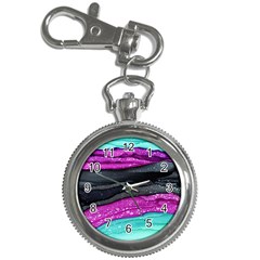 Green Pink Purple Black Stone Key Chain Watches
