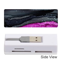 Green Pink Purple Black Stone Memory Card Reader (stick)  by Mariart