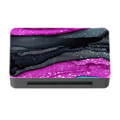 Green Pink Purple Black Stone Memory Card Reader With Cf by Mariart