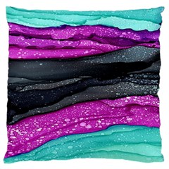 Green Pink Purple Black Stone Standard Flano Cushion Case (two Sides) by Mariart