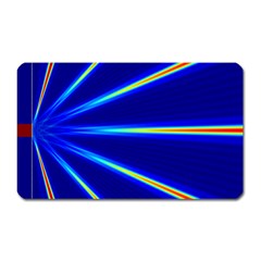 Light Neon Blue Magnet (rectangular)