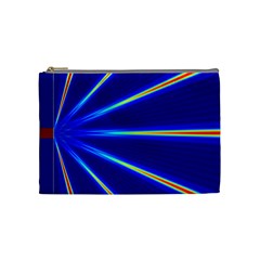 Light Neon Blue Cosmetic Bag (medium) 