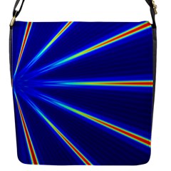 Light Neon Blue Flap Messenger Bag (s) by Mariart