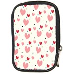 Love Heart Pink Polka Valentine Red Black Green White Compact Camera Cases Front