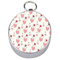 Love Heart Pink Polka Valentine Red Black Green White Silver Compasses by Mariart
