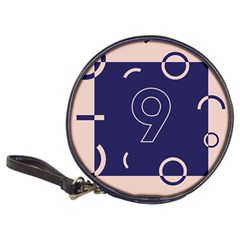 Number 9 Blue Pink Circle Polka Classic 20-cd Wallets