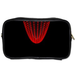 Normal Field Of An Elliptic Paraboloid Red Toiletries Bags 2-side by Mariart