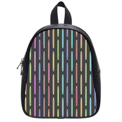 Pencil Stationery Rainbow Vertical Color School Bags (small) 