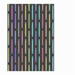 Pencil Stationery Rainbow Vertical Color Small Garden Flag (two Sides)