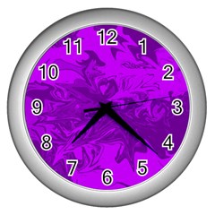 Colors Wall Clocks (silver)  by Valentinaart