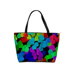 Colorful strokes on a black background               Classic Shoulder Handbag