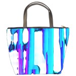 Blue watercolors          Bucket Bag Back