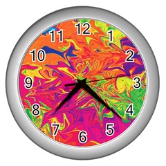 Colors Wall Clocks (Silver) 