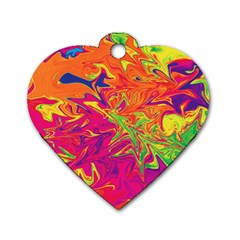 Colors Dog Tag Heart (Two Sides)