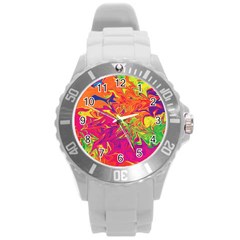 Colors Round Plastic Sport Watch (L)