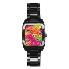 Colors Stainless Steel Barrel Watch