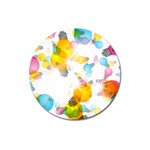 Lamp Color Rainbow Light Magnet 3  (Round) Front