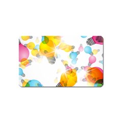 Lamp Color Rainbow Light Magnet (name Card) by Mariart