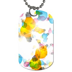 Lamp Color Rainbow Light Dog Tag (two Sides)