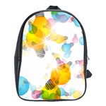 Lamp Color Rainbow Light School Bags (XL)  Front