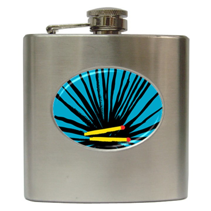 Match Cover Matches Hip Flask (6 oz)