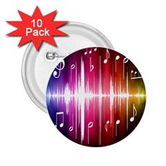 Music Data Science Line 2 25  Buttons (10 Pack) 