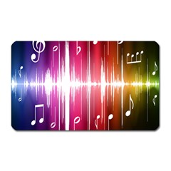 Music Data Science Line Magnet (rectangular)