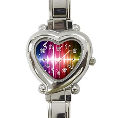 Music Data Science Line Heart Italian Charm Watch by Mariart