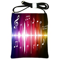 Music Data Science Line Shoulder Sling Bags by Mariart