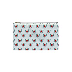 Sage Apple Wrap Smile Face Fruit Cosmetic Bag (small) 