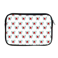 Sage Apple Wrap Smile Face Fruit Apple Macbook Pro 17  Zipper Case by Mariart