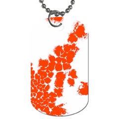 Red Spot Paint Dog Tag (Two Sides)