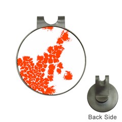 Red Spot Paint Hat Clips with Golf Markers