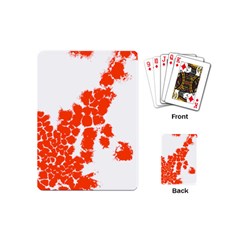 Red Spot Paint Playing Cards (Mini) 